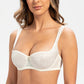 Women's Lace Balconette Bra – Lightly Padded Half-Cup Underwire Lingerie - Harmony Haven - Essentials