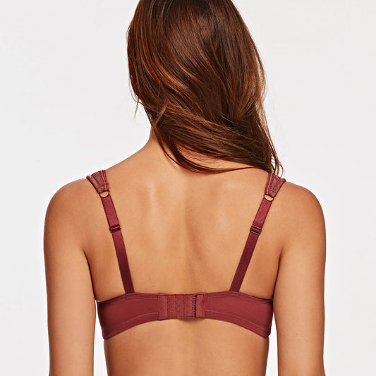 Women's Lace Balconette Bra – Lightly Padded Half-Cup Underwire Lingerie - Harmony Haven - Essentials