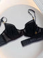 Women's Sheer Floral Lace Minimizer Bra – Underwire Full-Support Balconette - Harmony Haven - Essentials
