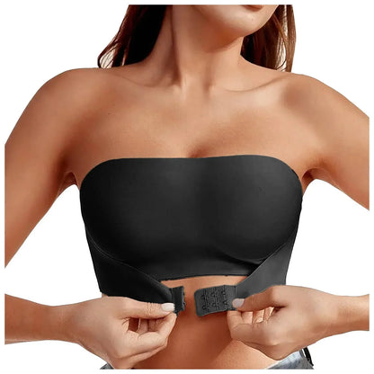 Women's Strapless Seamless Bra – Non-Slip Wireless Bandeau Tube Top - Harmony Haven - Essentials