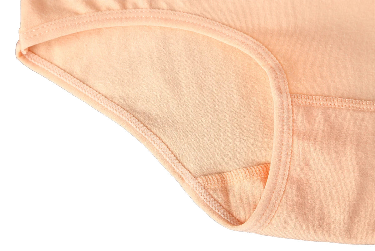 Women's Embroidered High-Waisted Cotton Briefs – Breathable Full-Coverage Everyday Underwear - Harmony Haven - Essentials