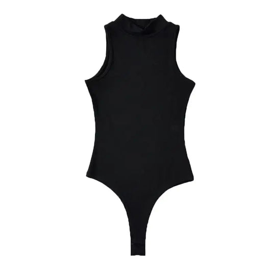 Women's Strappy Backless Ribbed Bodysuit – Sleek White Bodycon Top - Harmony Haven - Essentials