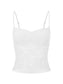Women’s Lace Cami Top – Sleeveless Ruched Summer Corset Tank Top - Harmony Haven - Essentials