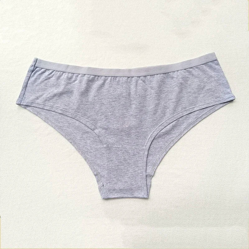 Women's Cute Printed Cotton Briefs – Low-Rise Breathable Hipster Panties - Harmony Haven - Essentials