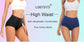 Women's Embroidered High-Waisted Cotton Briefs – Breathable Full-Coverage Everyday Underwear - Harmony Haven - Essentials