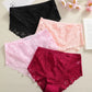2-Piece Plus Size Lace Panties Set – Luxury Embroidery High-Rise Briefs - Harmony Haven - Essentials