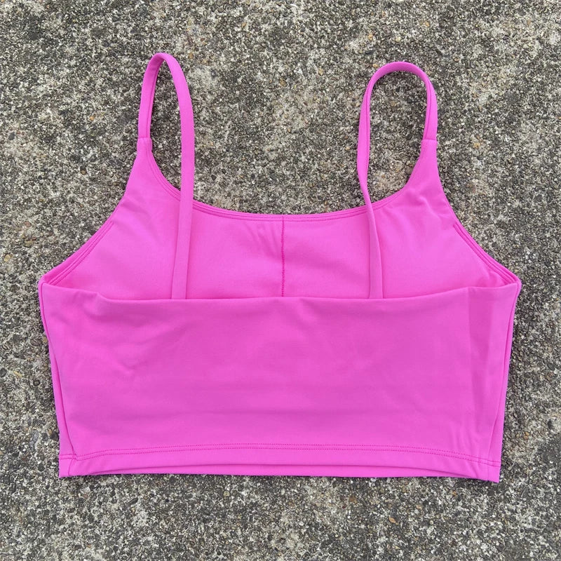 Women's Backless Sports Bra – High-Impact Yoga Workout Crop Tank Top - Harmony Haven - Essentials