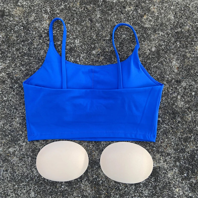 Women's Backless Sports Bra – High-Impact Yoga Workout Crop Tank Top - Harmony Haven - Essentials