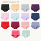 Women's Embroidered High-Waisted Cotton Briefs – Breathable Full-Coverage Everyday Underwear - Harmony Haven - Essentials