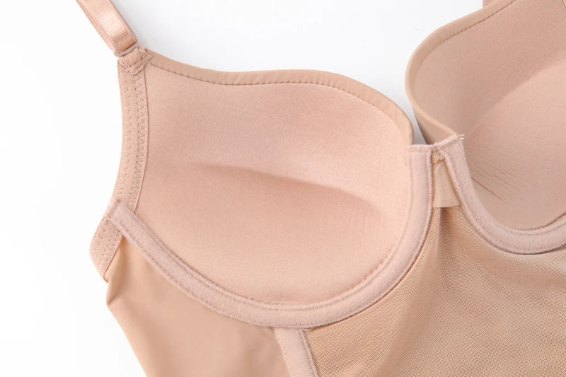 Women's Backless Tummy Control Shapewear Bodysuit – Medium Compression Hourglass Shaper - Harmony Haven - Essentials