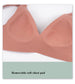 Women's Seamless Leopard Print Bra – Wireless 3/4 Cup Push-Up Bralette - Harmony Haven - Essentials