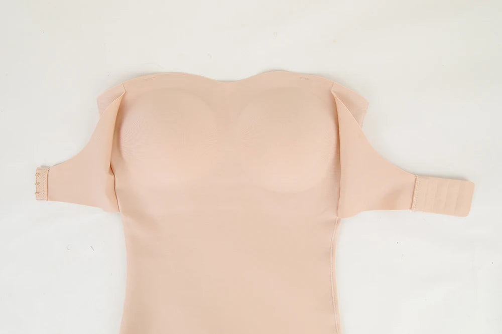Plus Size Strapless Thong Bodysuit – Seamless Firm Tummy Control Shapewear - Harmony Haven - Essentials