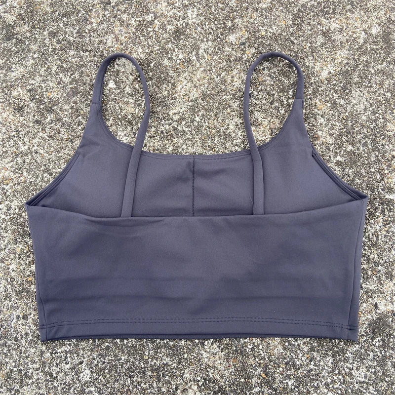 Women's Backless Sports Bra – High-Impact Yoga Workout Crop Tank Top - Harmony Haven - Essentials