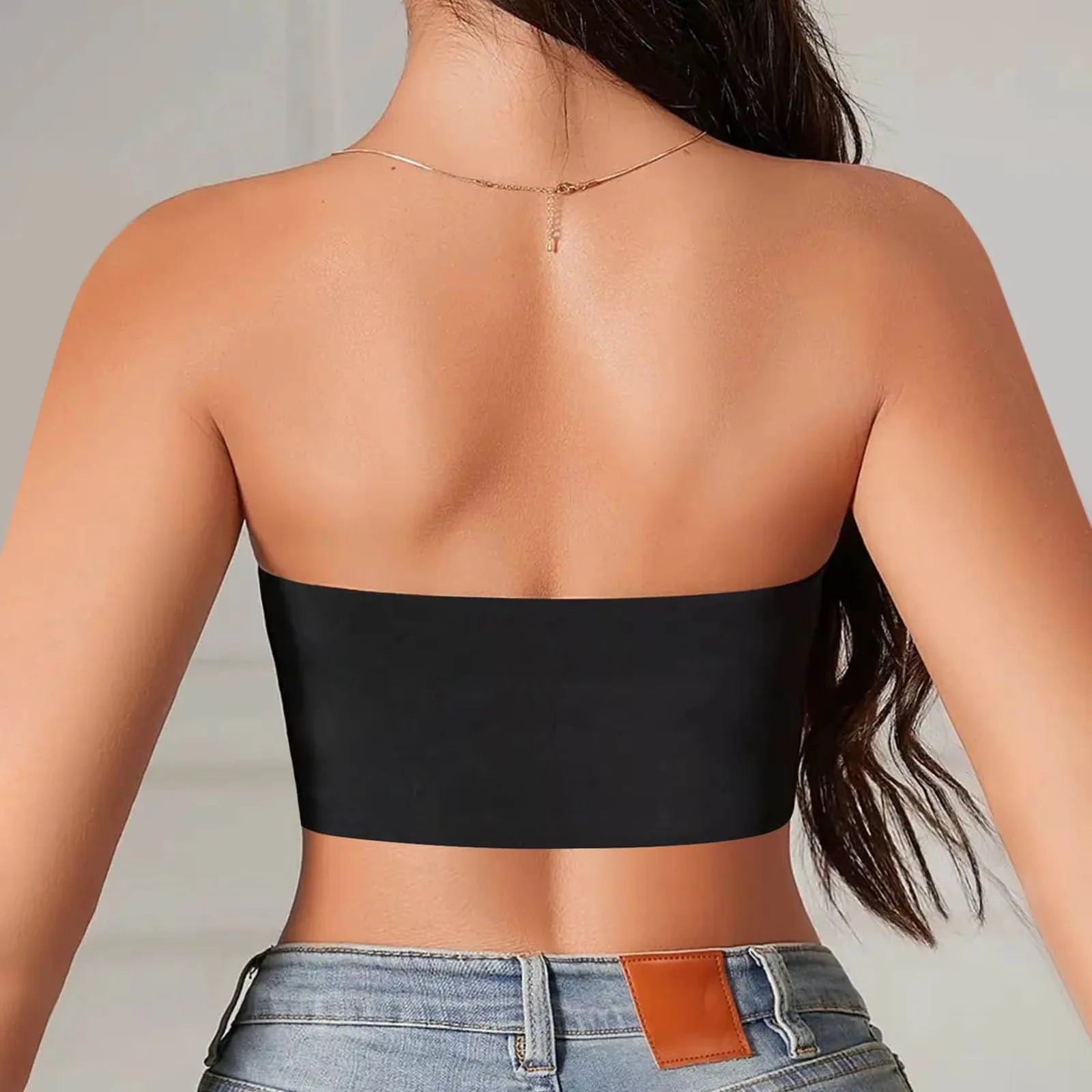Women's Strapless Seamless Bra – Non-Slip Wireless Bandeau Tube Top - Harmony Haven - Essentials