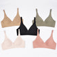 Women's Seamless Leopard Print Bra – Wireless 3/4 Cup Push-Up Bralette - Harmony Haven - Essentials