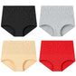 Women's Embroidered High-Waisted Cotton Briefs – Breathable Full-Coverage Everyday Underwear - Harmony Haven - Essentials