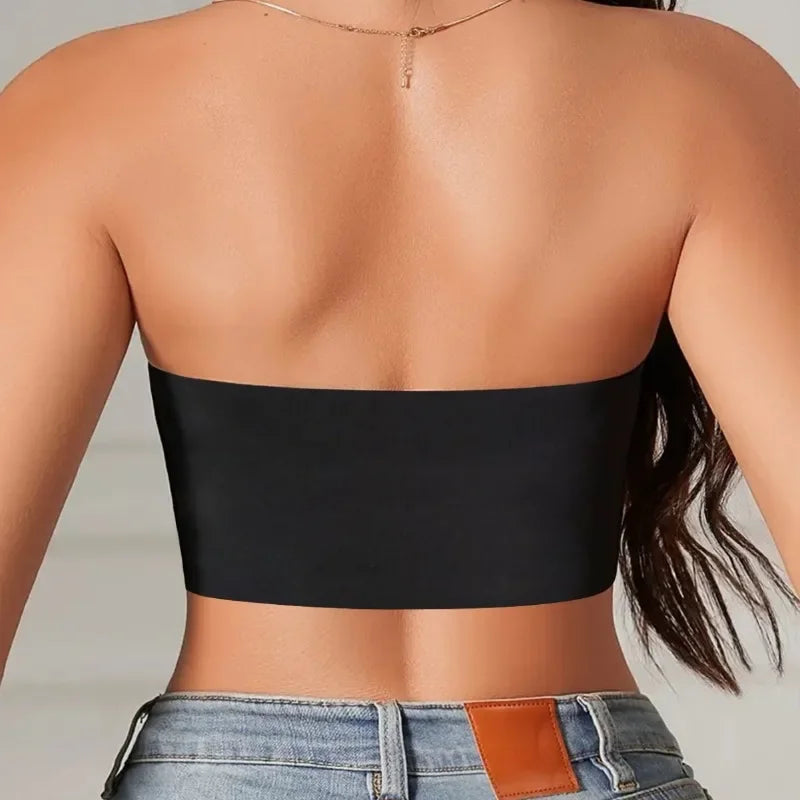 Women's Strapless Seamless Bra – Non-Slip Wireless Bandeau Tube Top - Harmony Haven - Essentials