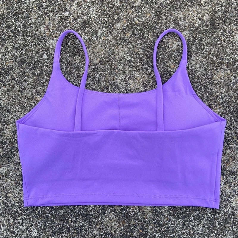 Women's Backless Sports Bra – High-Impact Yoga Workout Crop Tank Top - Harmony Haven - Essentials