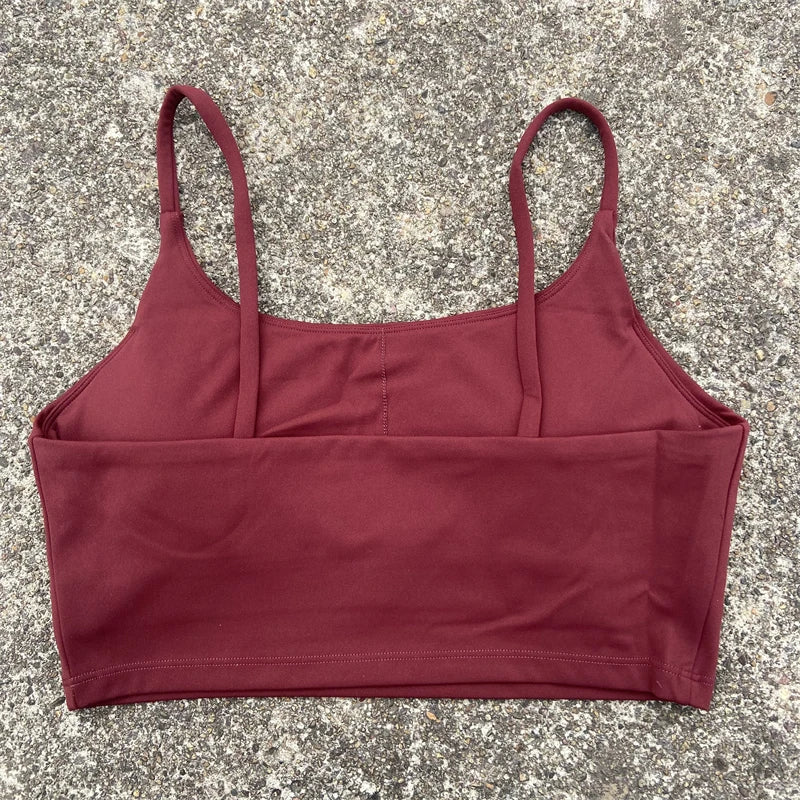 Women's Backless Sports Bra – High-Impact Yoga Workout Crop Tank Top - Harmony Haven - Essentials