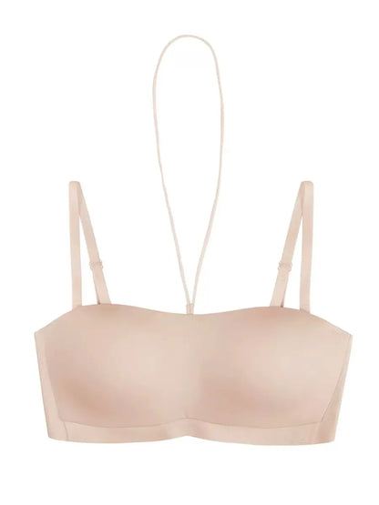 Women's Invisible Strapless Bra – Anti-Slip Seamless Push-Up Bandeau Bra - Harmony Haven - Essentials
