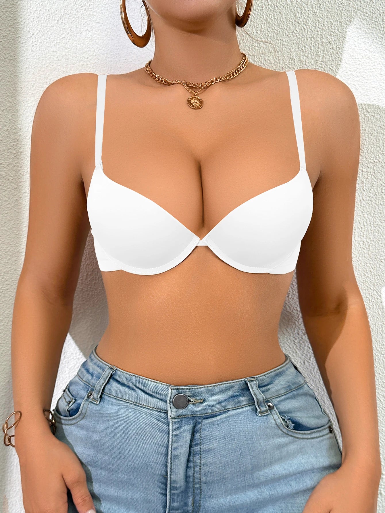 Women's Push-Up Underwire Bra – Everyday Full Support T-Shirt Bra - Harmony Haven - Essentials