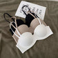 Women's Seamless Push-Up Bralette – Wireless Half-Cup Convertible Bra - Harmony Haven - Essentials