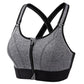Women's Plus Size Front-Zipper Sports Bra – High-Impact Yoga & Workout Crop Tank - Harmony Haven - Essentials