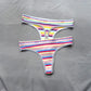 3PCS Women’s Brazilian Thong Set – Colorful Cotton Seamless G String Panties - Harmony Haven - Essentials